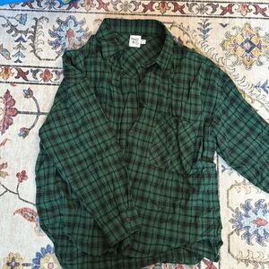 Princess Polly green flannel